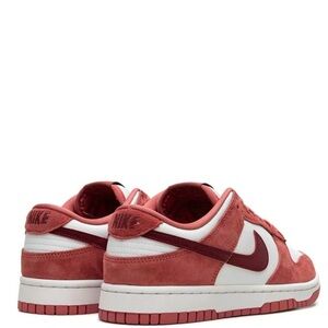 Red white valentines dunk low Nike sneakers women’s fashion